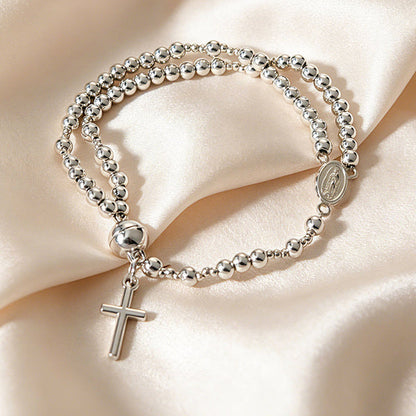 🔥Buy 1 Get 1 Free🔥💖 A Gift for the One You Love 🎁💖Double-Wrap Rosary Beaded Bracelet