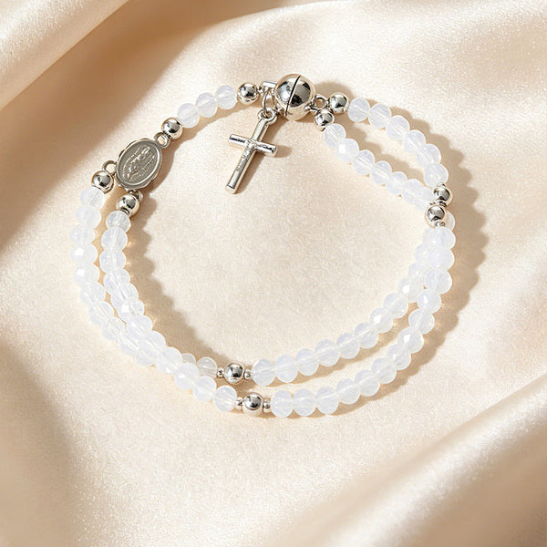 🔥Buy 1 Get 1 Free🔥💖 A Gift for the One You Love 🎁💖Double-Wrap Rosary Beaded Bracelet