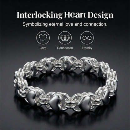 📢Buy 1 Get 1 Free⏰Double Chain Heart Charm Bracelet
