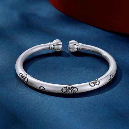 💫Vintage Floral Silver Bangle💫Buy 1 Get 1 Free NOW!!💥