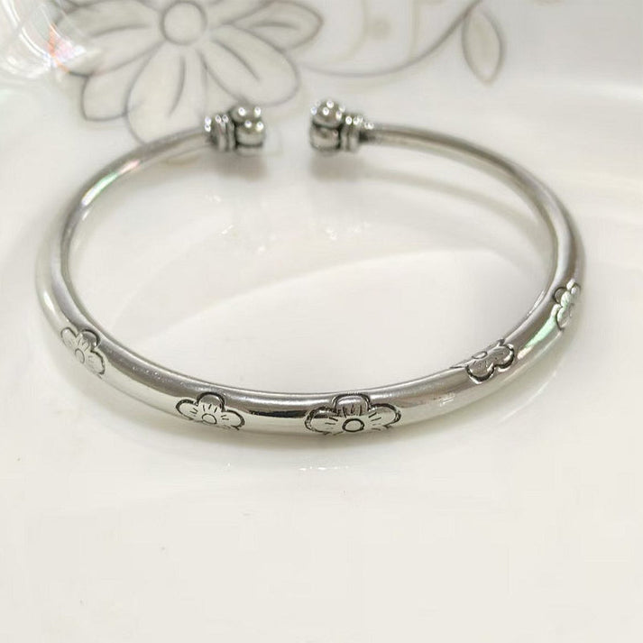 💫Vintage Floral Silver Bangle💫Buy 1 Get 1 Free NOW!!💥