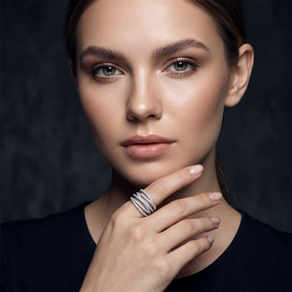 ✨Buy 1 Get 1 Free💫Adjustable Multi-Band Crossover Ring – Fashion Jewelry