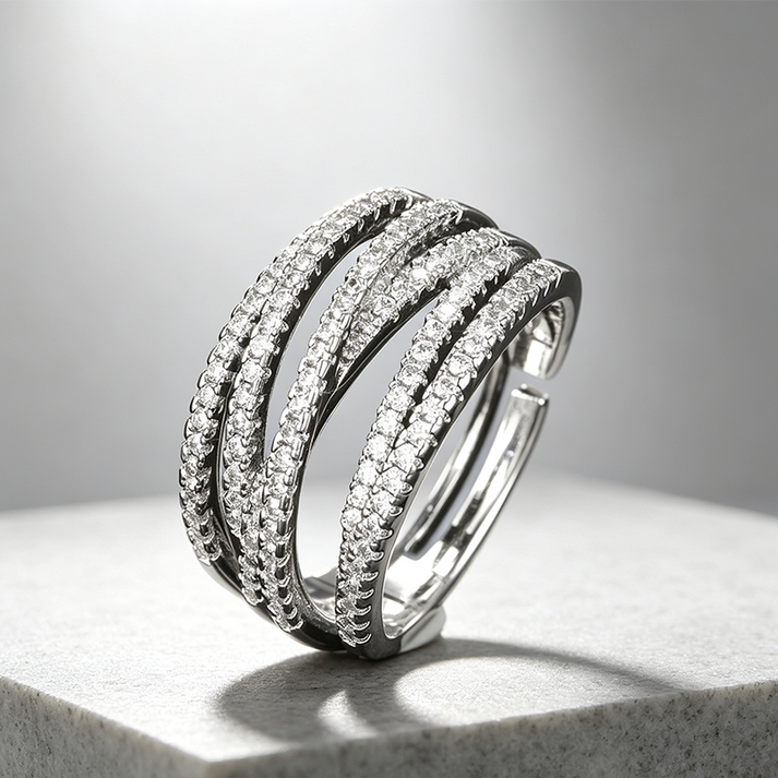 ✨Buy 1 Get 1 Free💫Adjustable Multi-Band Crossover Ring – Fashion Jewelry