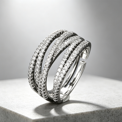 ✨Buy 1 Get 1 Free💫Adjustable Multi-Band Crossover Ring – Fashion Jewelry