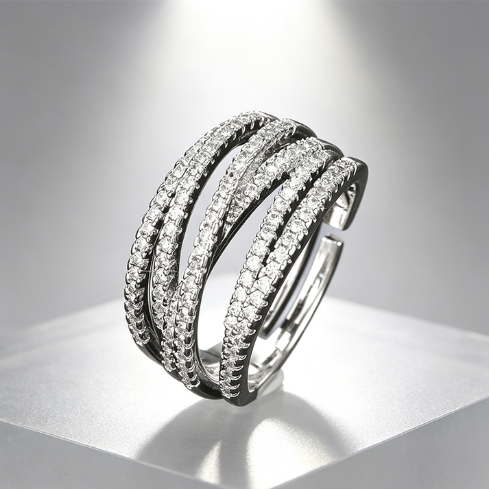 ✨Buy 1 Get 1 Free💫Adjustable Multi-Band Crossover Ring – Fashion Jewelry