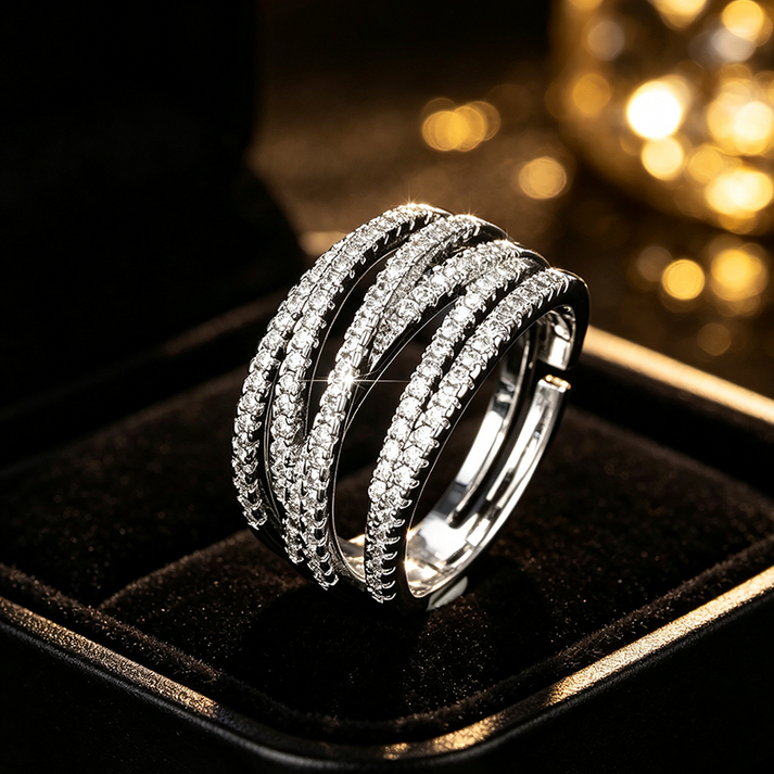 ✨Buy 1 Get 1 Free💫Adjustable Multi-Band Crossover Ring – Fashion Jewelry
