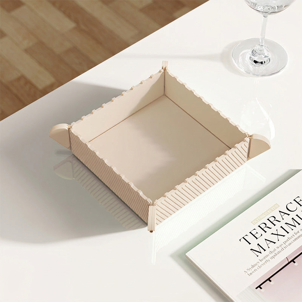 Text-free version of the beige tray product photo