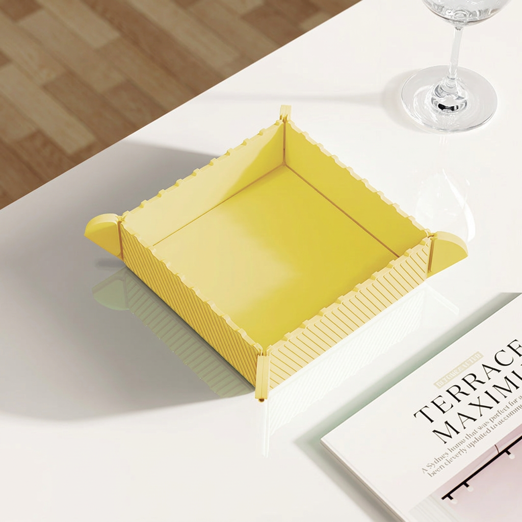 Text-free version of the yellow tray product photo